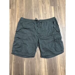 Polo‎ Ralph Lauren Utility Twill Cargo Shorts Mens 2XB Washed Black Drawstring